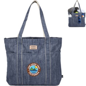 The Goods™ Navy Heather Carry All Tote - BT2523