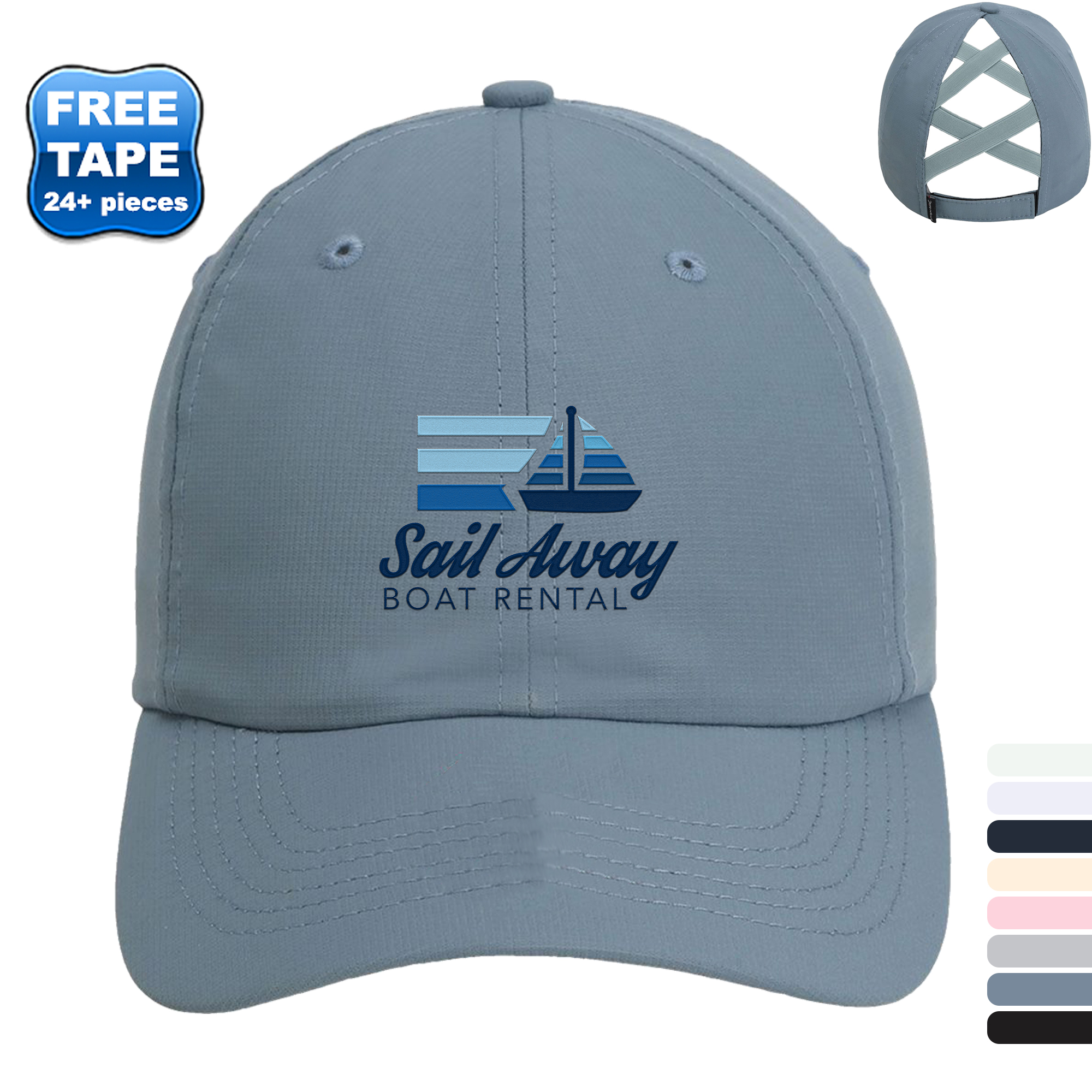 Product Photo 1 Imperial® Hinsen Recycled Poly Performance Ladies' Ponytail Cap