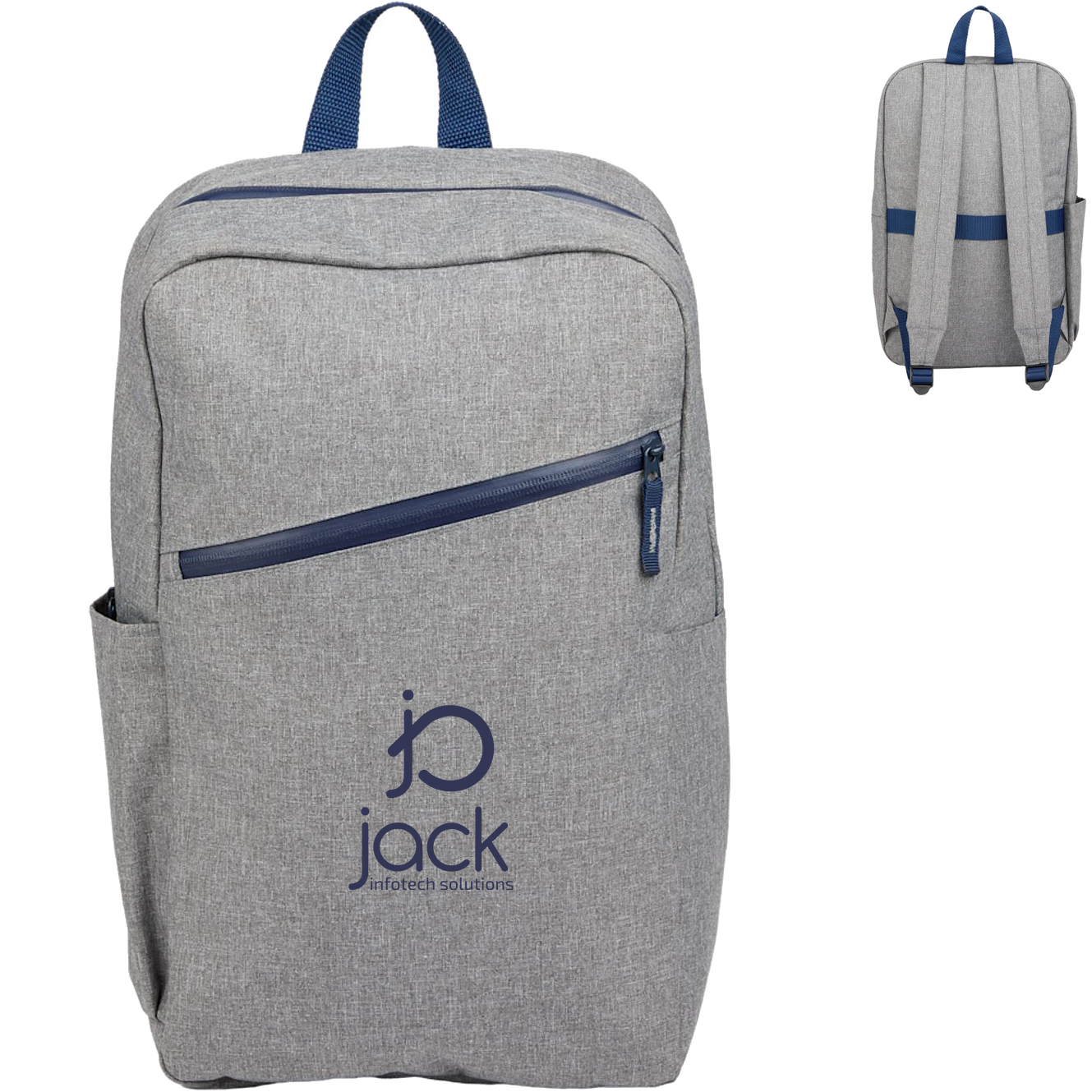 Product Photo 1 Angle Recycled Poly 15" Laptop Backpack