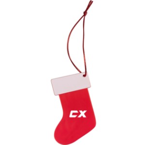 Stocking Stock Art Plastic Ornament - WO1784