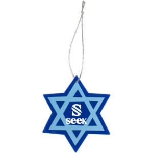 Star of David Stock Art Plastic Ornament - WO1786