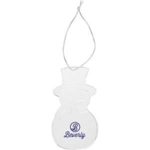 Acrylic Style Snowman Ornament - WO1789