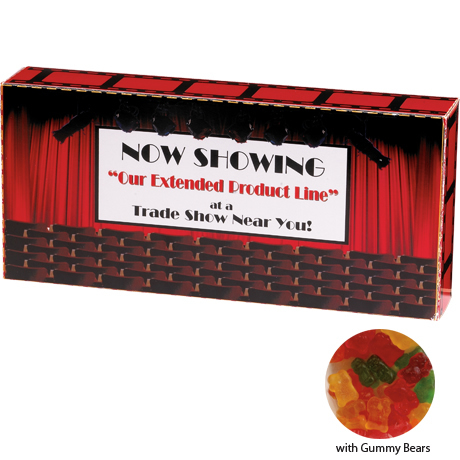 Product Photo 1 Gummy Bears Custom Movie Theater Candy Box, 3.7 oz.