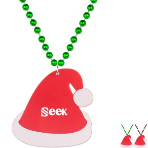 Santa Hat Medallion Beads - WO1802