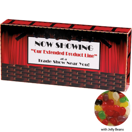 Product Photo 1 Assorted Jelly Beans Custom Movie Theater Candy Box, 3.5oz.