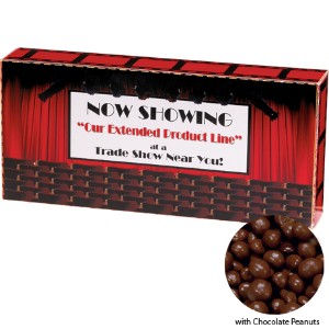 Chocolate Peanuts Custom Movie Theater Candy Box, 3.7 oz. - MD4925