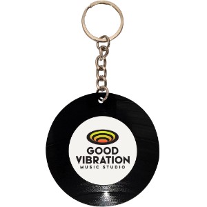 Recycled Vinyl Record Key Chain - WO1781
