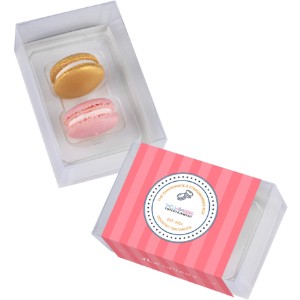 Champagne & Strawberries Macaron Box, 2 Pack - MD9710