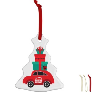 Christmas Tree Ceramic Holiday Ornament - EM1508