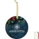 Round Ceramic Holiday Ornament
