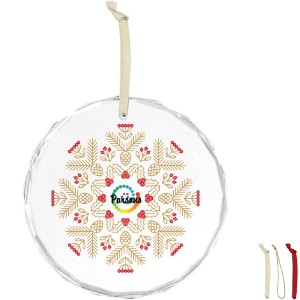 Faceted Glass Holiday Ornament - EM1510