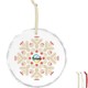 Faceted Glass Holiday Ornament
