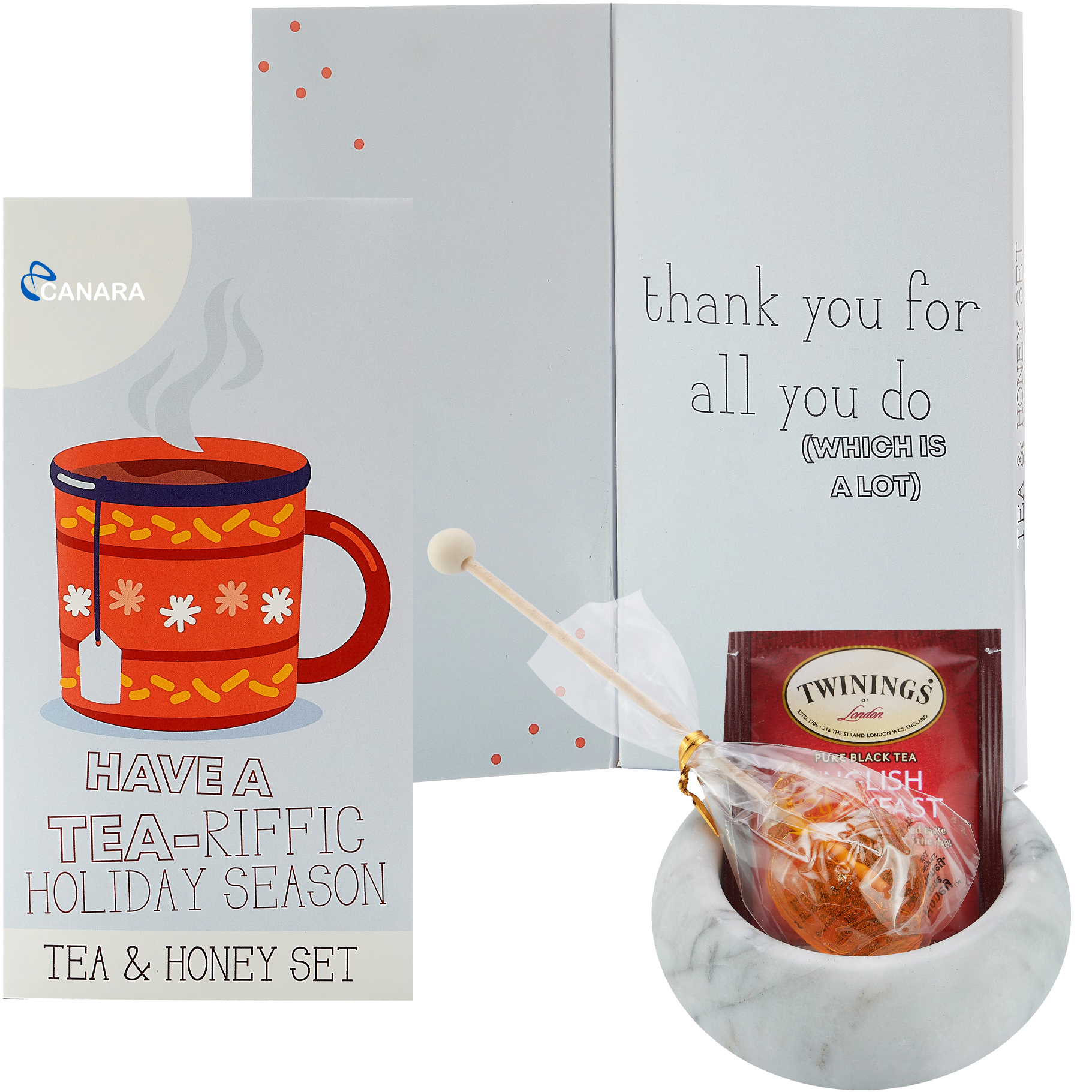 Product Photo 1 Holiday Greeting Card Tea & Honey Set