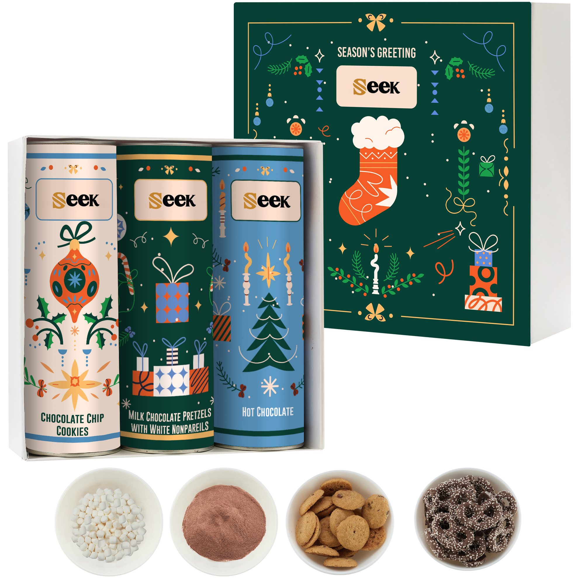 Product Photo 1 Crave Snack Collection, 3 Tubes, Hot Chocolate, Cookies & Pretzels