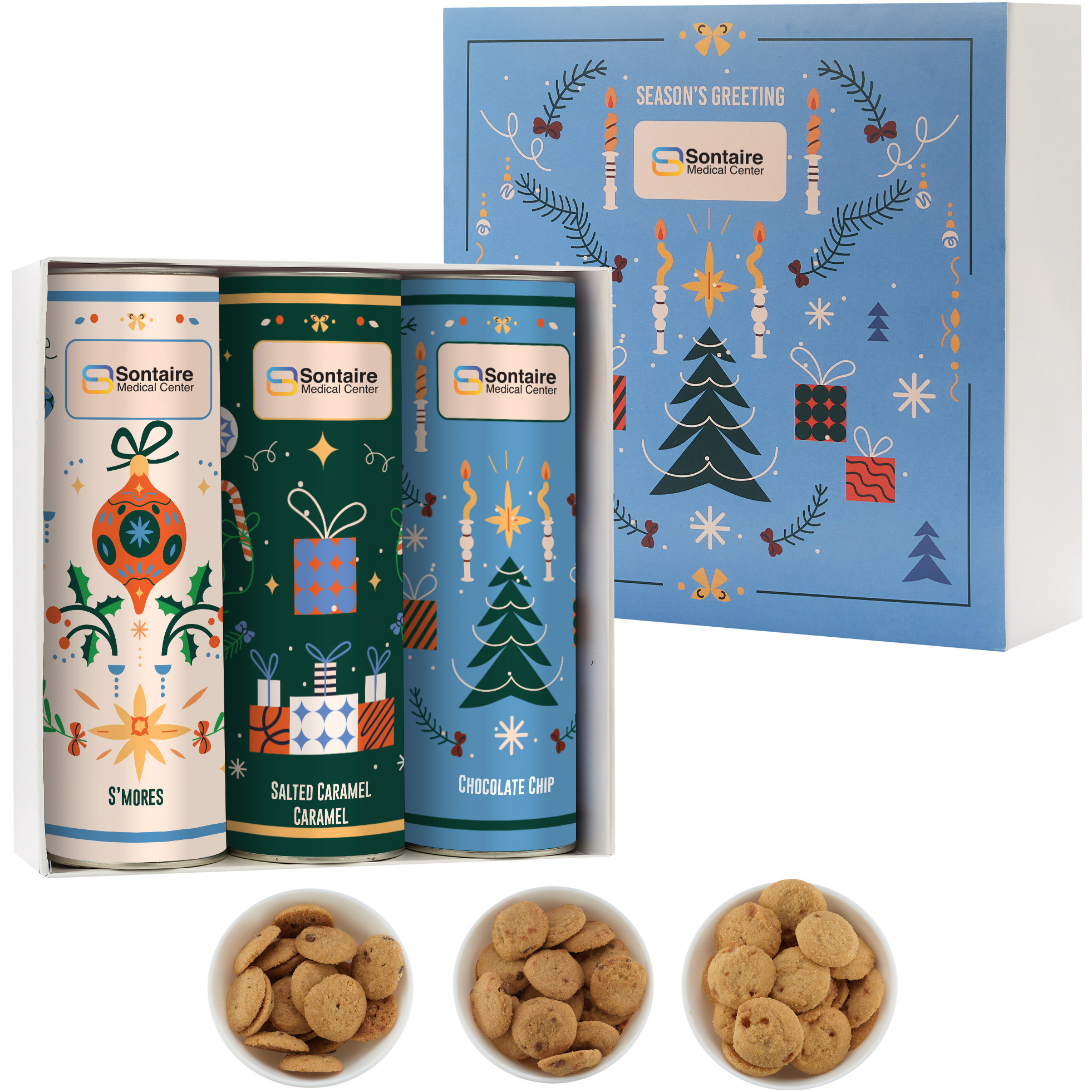 Product Photo 1 Crave Cookie Collection, 3 Tubes - Chocolate Chip, S'mores & Salted Caramel