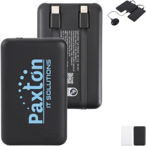 Guild UL Listed Power Bank w/ Built-In Cables, 5000mAh - AR2077