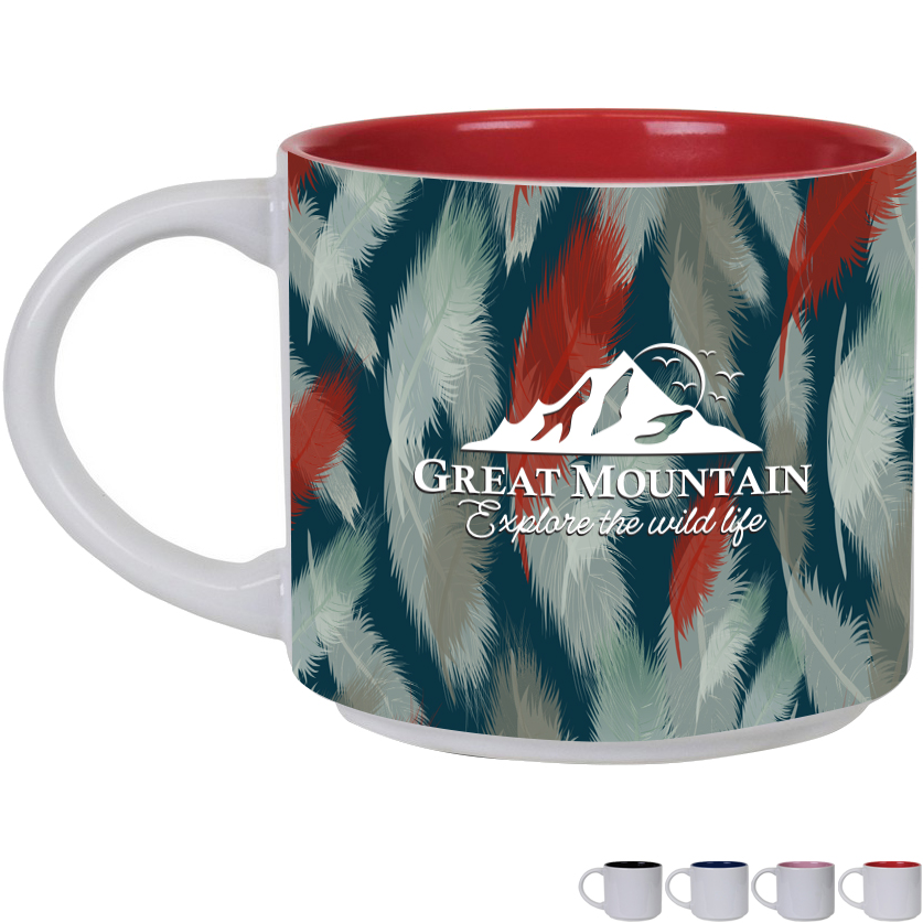 Product Photo 1 Metro Two Tone Gloss Ceramic Mug, 14oz.