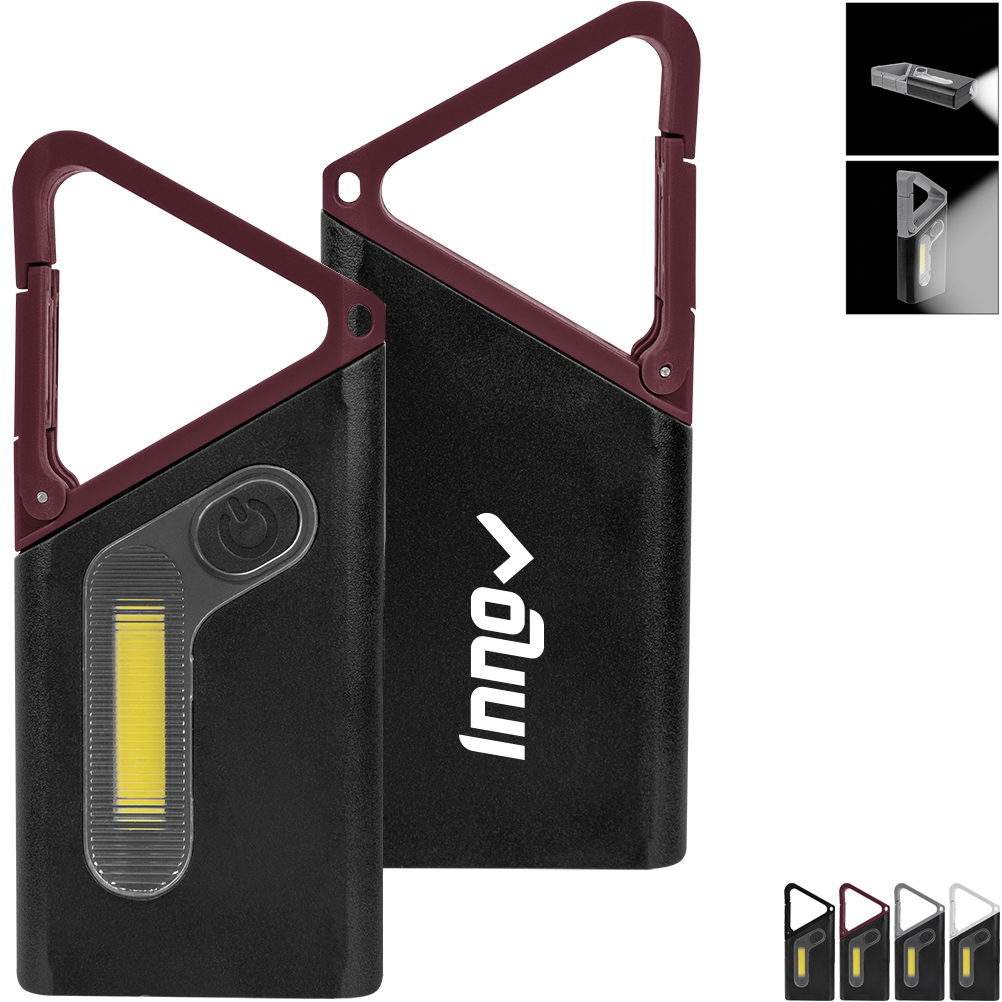 Product Photo 1 Clip 'N Glow Rechargeble Carabiner COB Flashlight