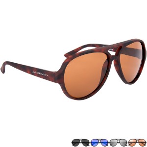 Rubberized Recycled Frame Aviator Sunglasses - HT7096