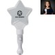 White Light Up Star Wand, 9"