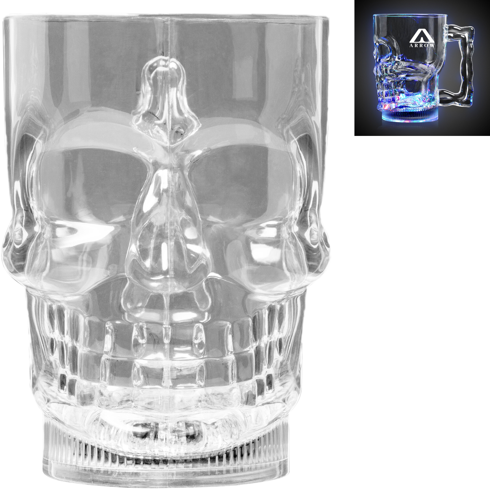 Product Photo 1 Skull Multi-Color LED Mug, 20oz.