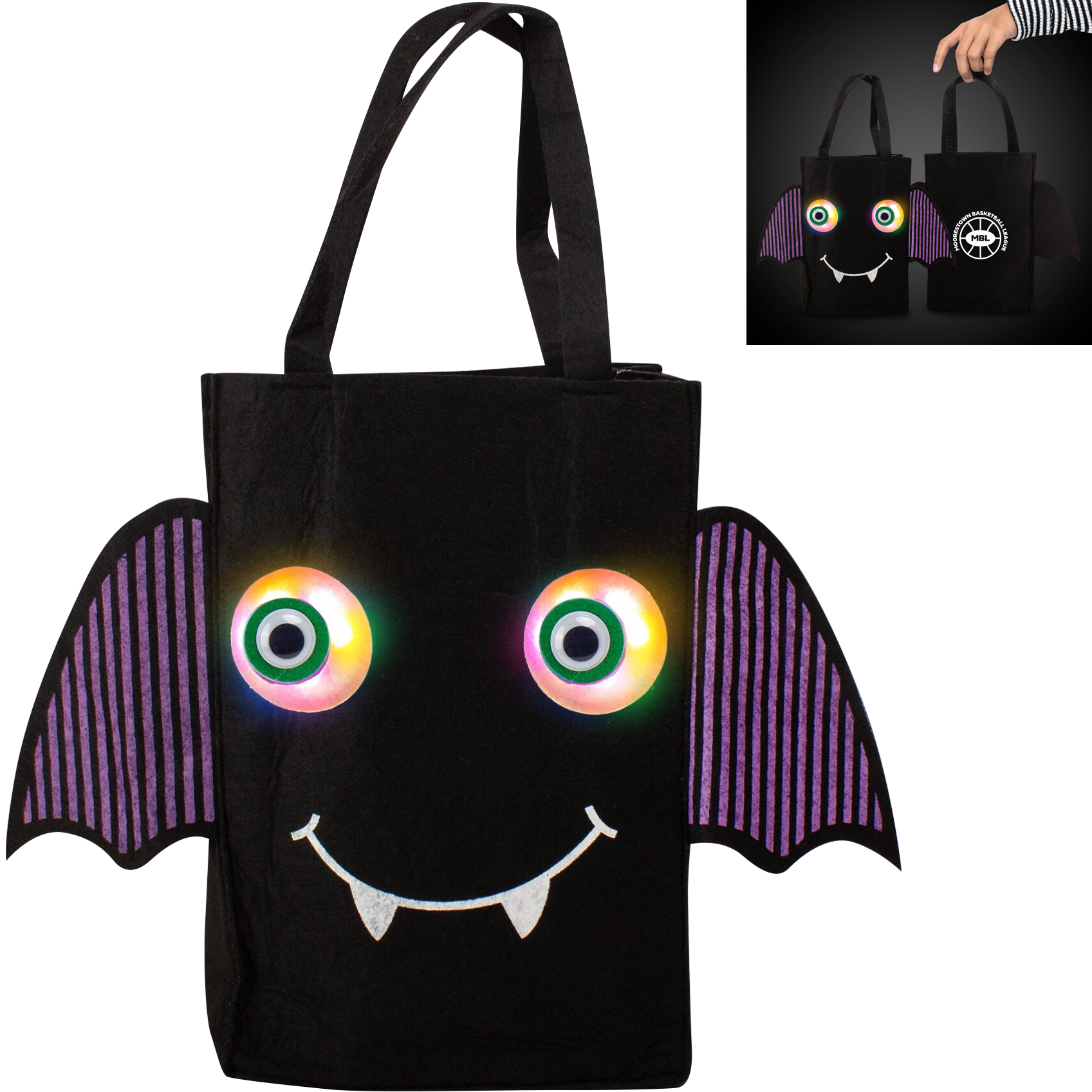 Product Photo 1 Bat Light Up Trick or Treat Bag