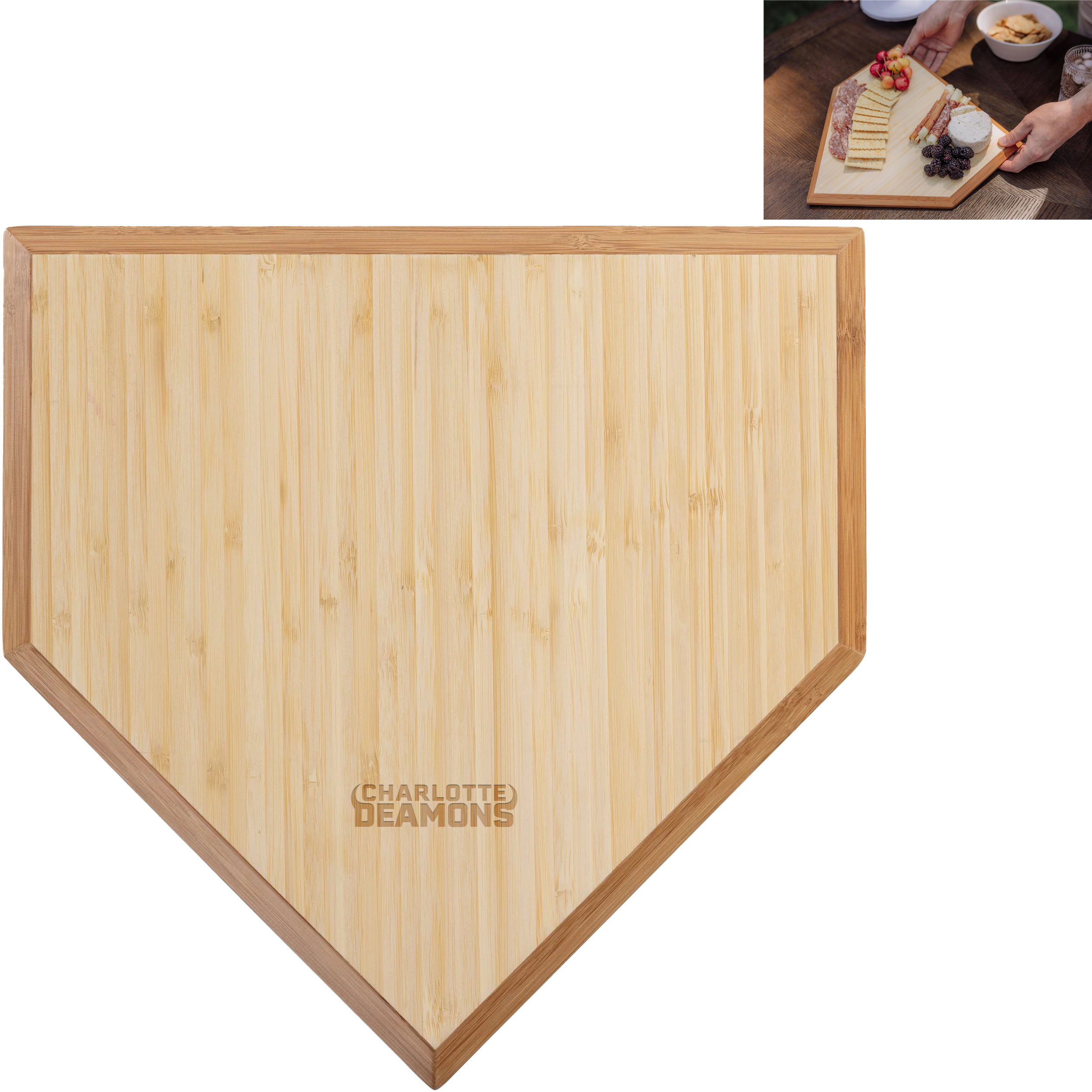 Product Photo 1 Home Plate Bamboo Serving Board