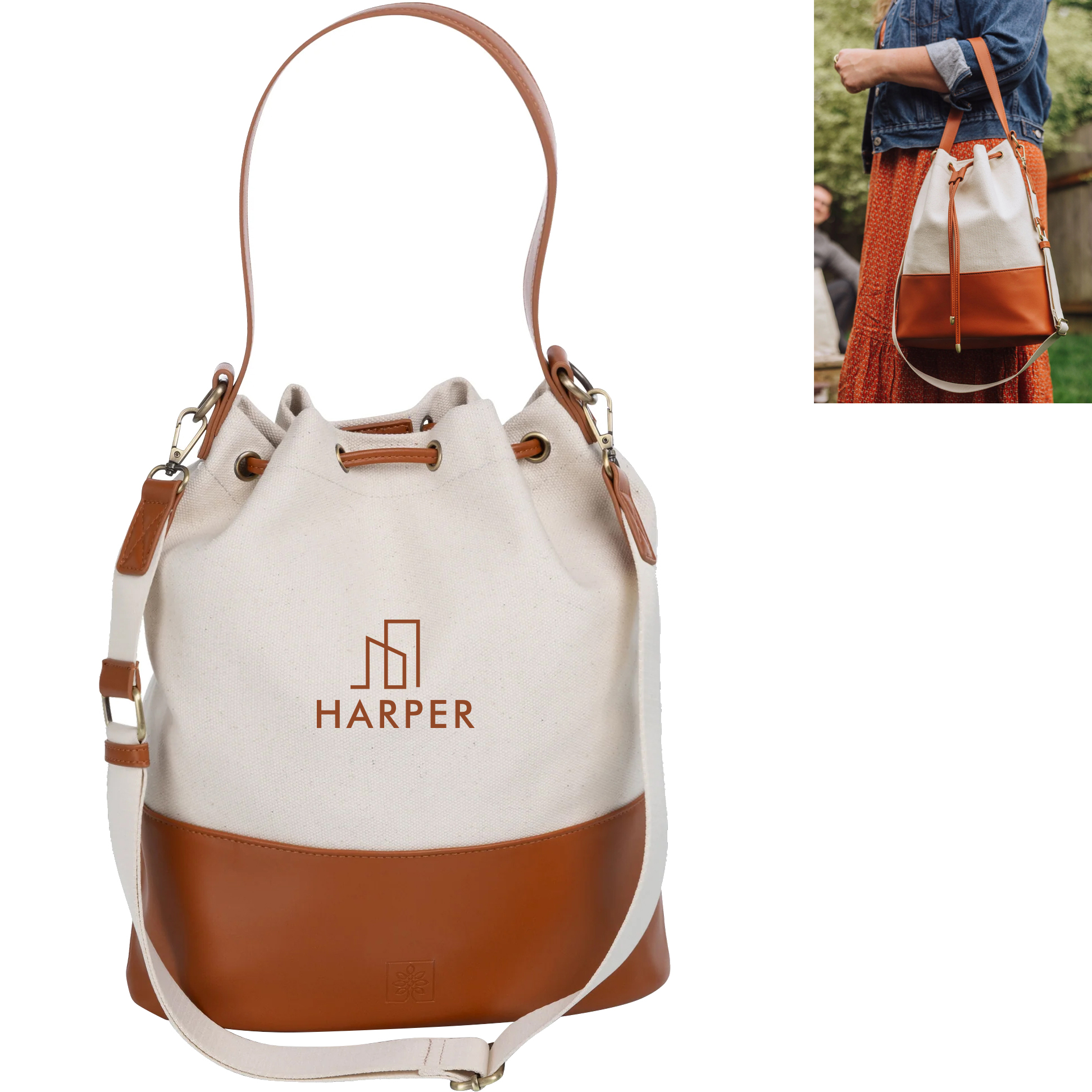 Product Photo 1 Sirolo Canvas & Leatherette Tote