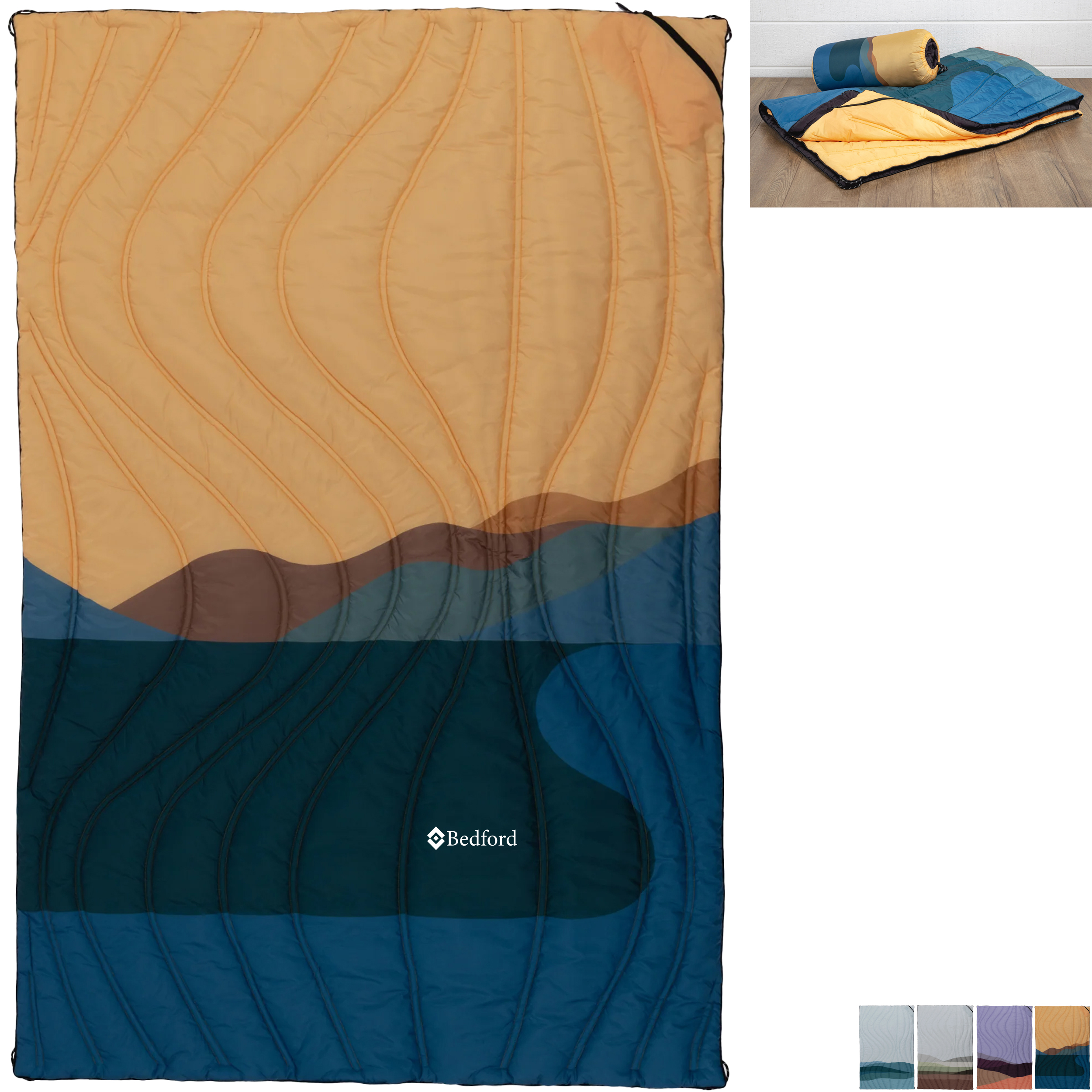 Product Photo 1 Aura Outdoor Cotton/Poly Puffer Blanket, 79" x 55"