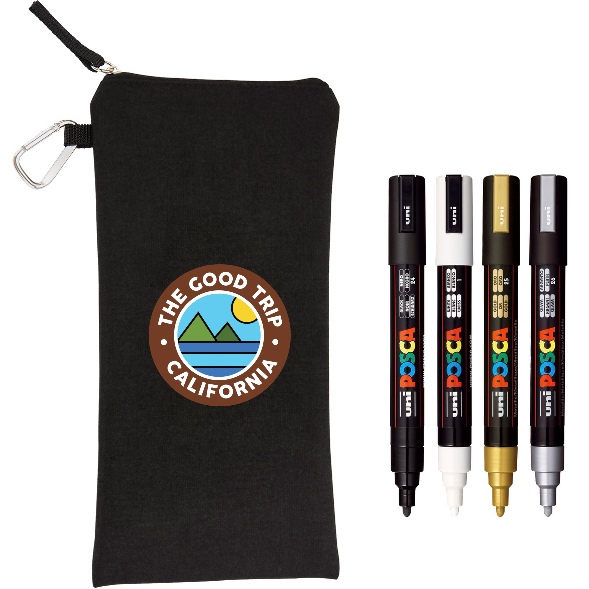 Product Photo 1 POSCA® 4-Piece Metallic Marker Set w/ Bag