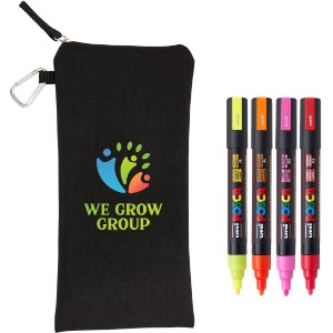 POSCA® 4-Piece Neon Marker Set w/ Bag - ST9402