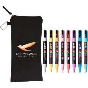 POSCA® 8-Piece Soft Fine Marker Set w/ Bag - ST9404