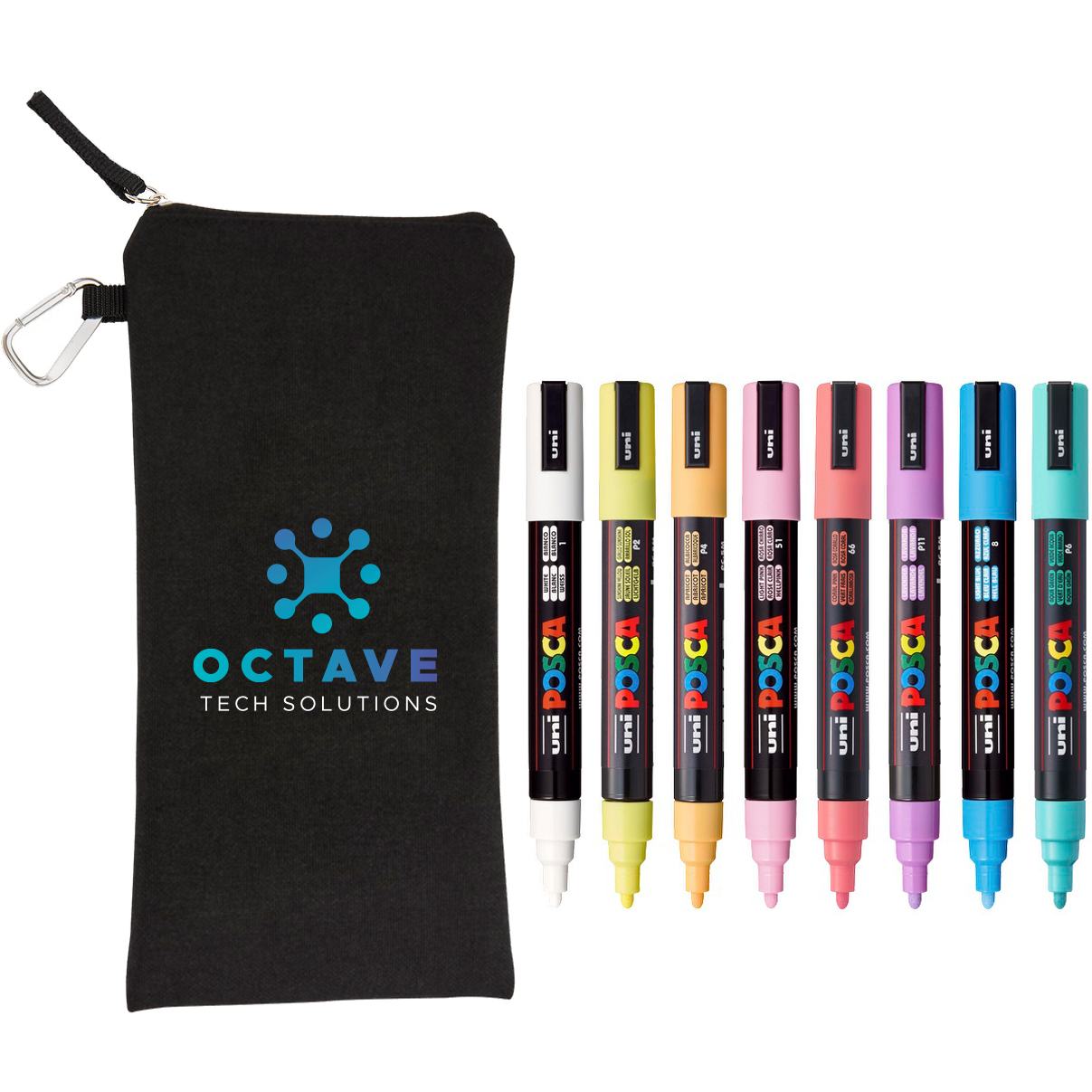 Product Photo 1 POSCA® 8-Piece Soft Medium Marker Set w/ Bag
