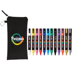 POSCA® 12-Piece Basic Marker Set w/ Bag - ST9406