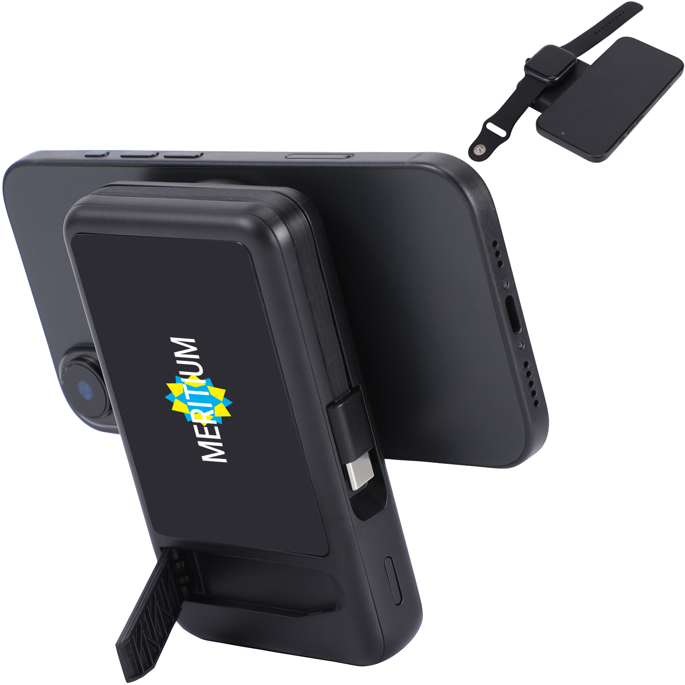 Product Photo 1 Imperial Light-Up Power Bank w/ Magnetic Wireless Charger, Watch Charger, Stand & Cable, 10000mAH