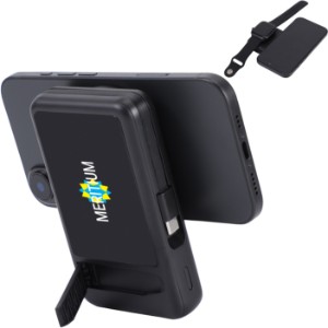 Imperial Light-Up Power Bank w/ Magnetic Wireless Charger, Watch Charger, Stand & Cable, 10000mAH - AR2090