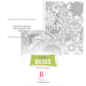 Good Value™ Floral Bliss Adult Coloring Book - KZ1103