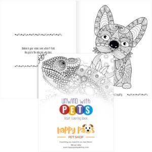 Good Value™ Unwind with Pets Adult Coloring Book - KZ1104