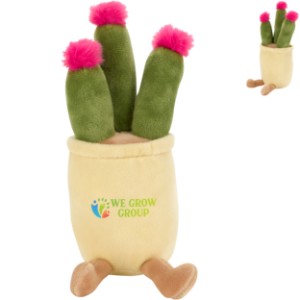 Chelsea Teddy Bear™ Zensies Cactus w/ Pink Bloom Plush, 9-1/2" - KZ1106