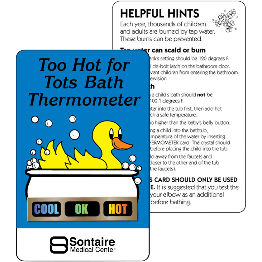 Product Photo 1 Tub Tester Duck Bath Temperature Card