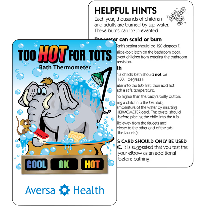 Product Photo 1 Tub Tester Elephant Bath Temperature Card