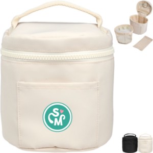 Wellable™ Recycled Round Travel Case - LD5683