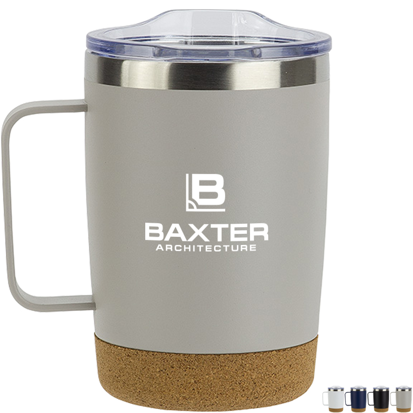 Product Photo 1 Sapora Stainless Steel Mug with Cork Base, 12 oz.