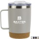 Sapora Stainless Steel Mug with Cork Base, 12 oz.