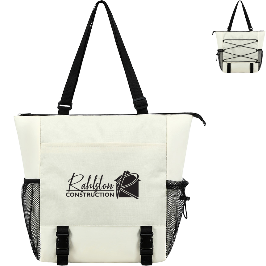 Product Photo 1 Halsted Ripstop Poly & Washed Nylon Zippered Tote Bag