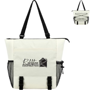 Halsted Ripstop Poly & Washed Nylon Zippered Tote Bag - AR2095