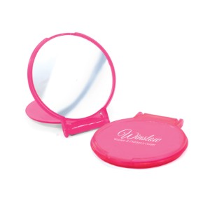 Breast Cancer Awareness Round Mirror - AK7011
