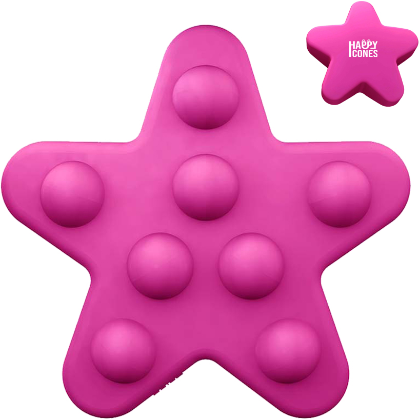 Product Photo 1 Pink Star Push Pop Toy