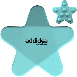 Teal Star Push Pop Toy - JN1268