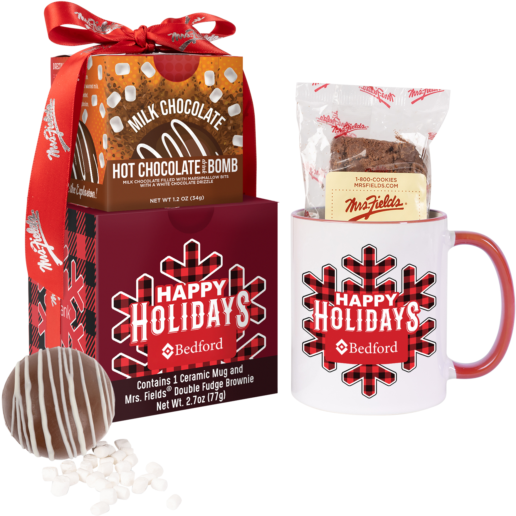 Product Photo 1 Mrs. Fields Mug, Brownie, Hot Chocolate Bomb Gift Set